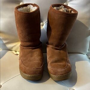 Brown Suede Boots, lined